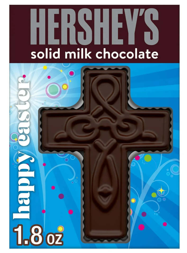Шоколадный крест Hershey's Solid Milk Chocolate Cross Easter Candy 51 г (2574094084)