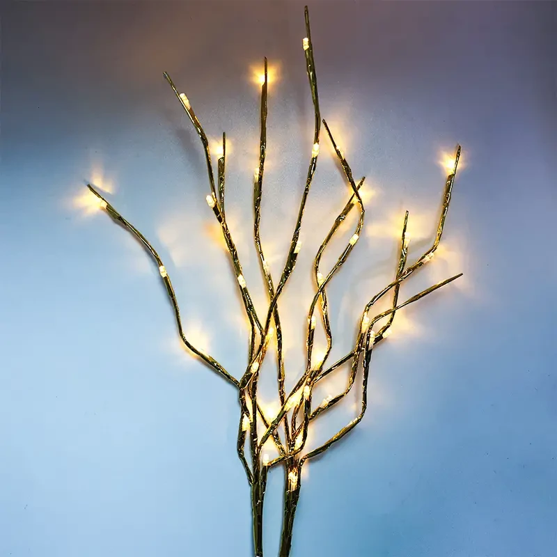 Гирлянда-ветвь Brush light на батарейках Золотой (2417902917)