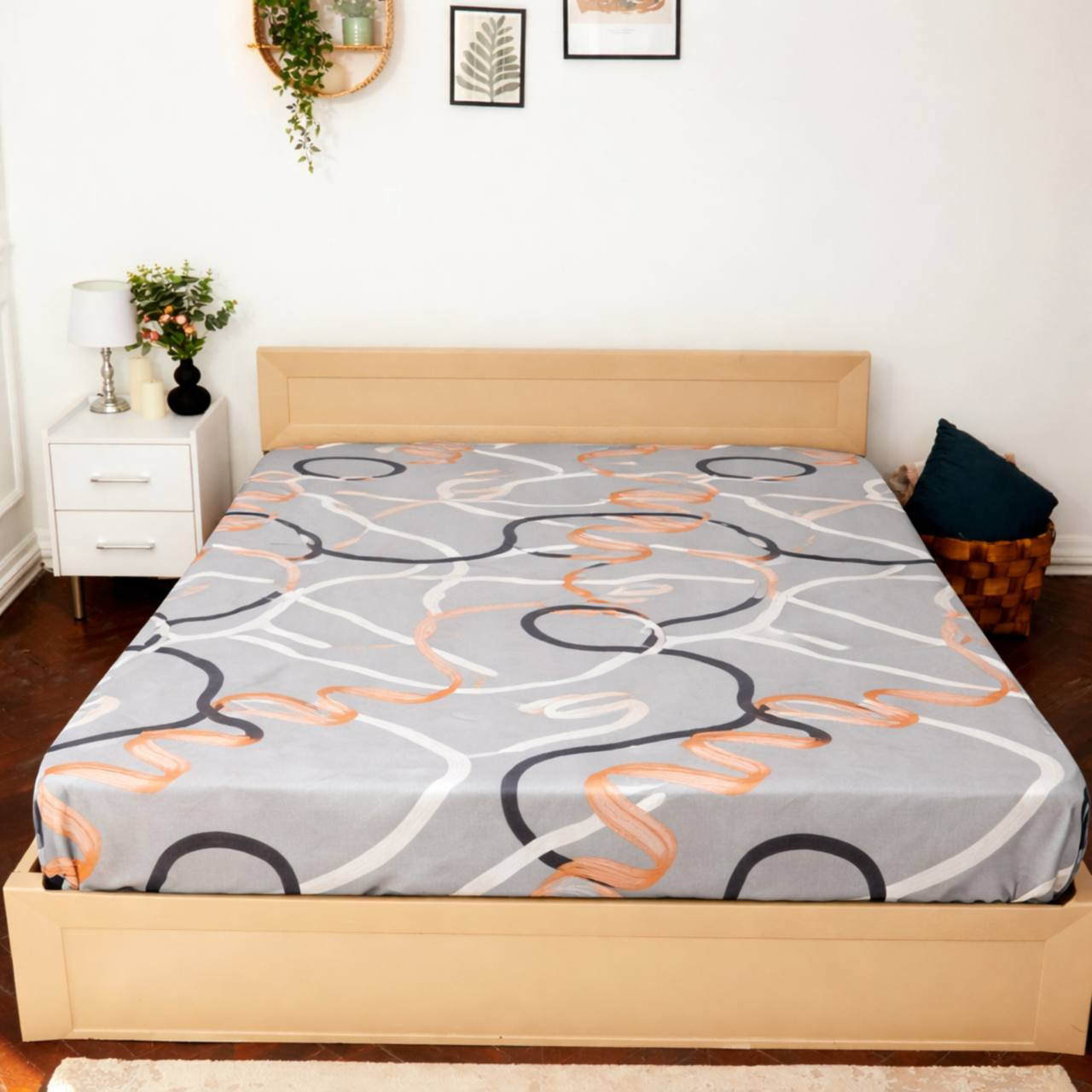 Простирадло Серпантин на резинці бязь 180х200 см (G-4985/x180) Простирадло Серпантин на резинці бязь 180х200 см (G-4985/x180)