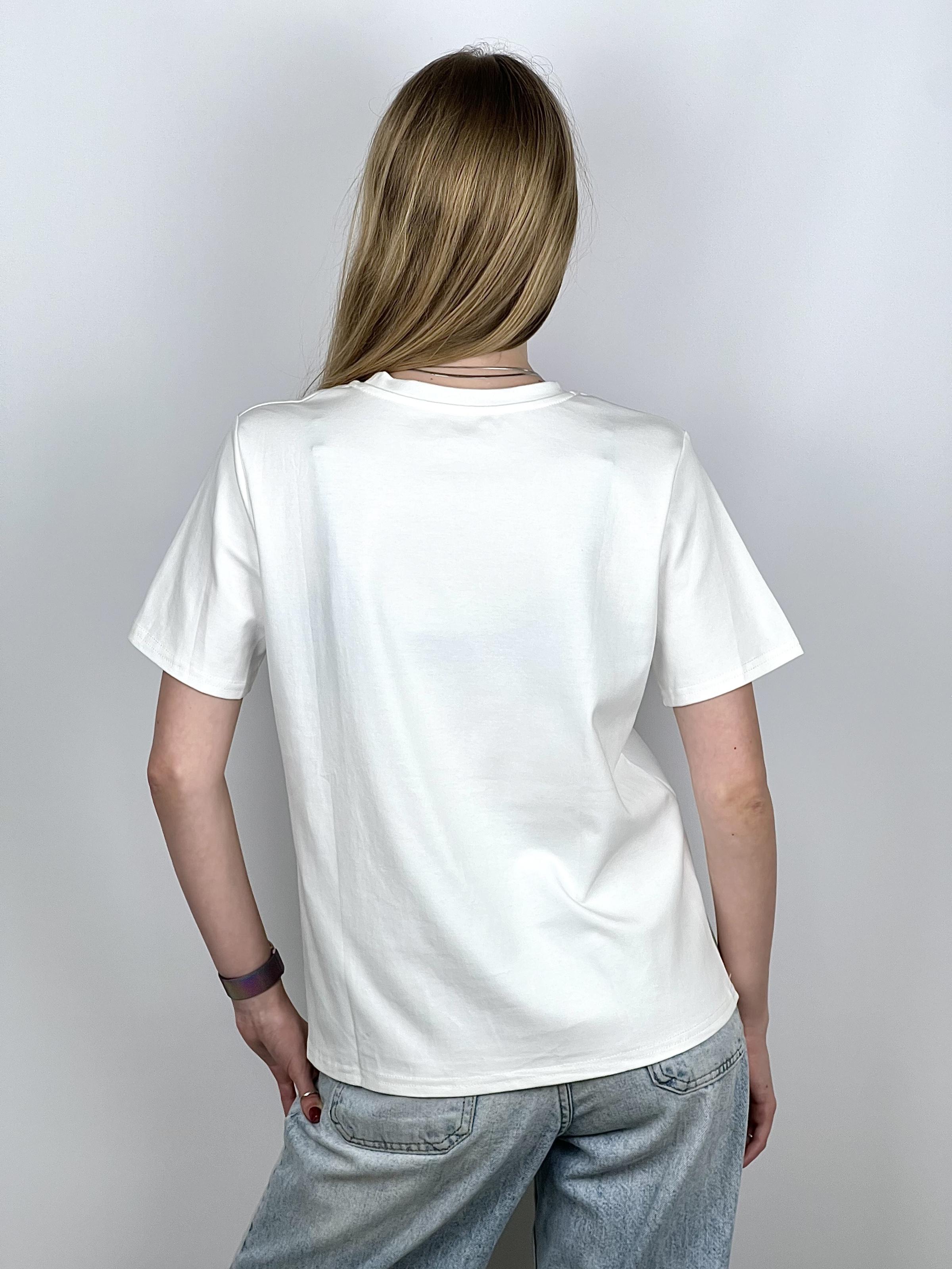 Футболка женская Сатурн OS Черный (#2663) - фото 7