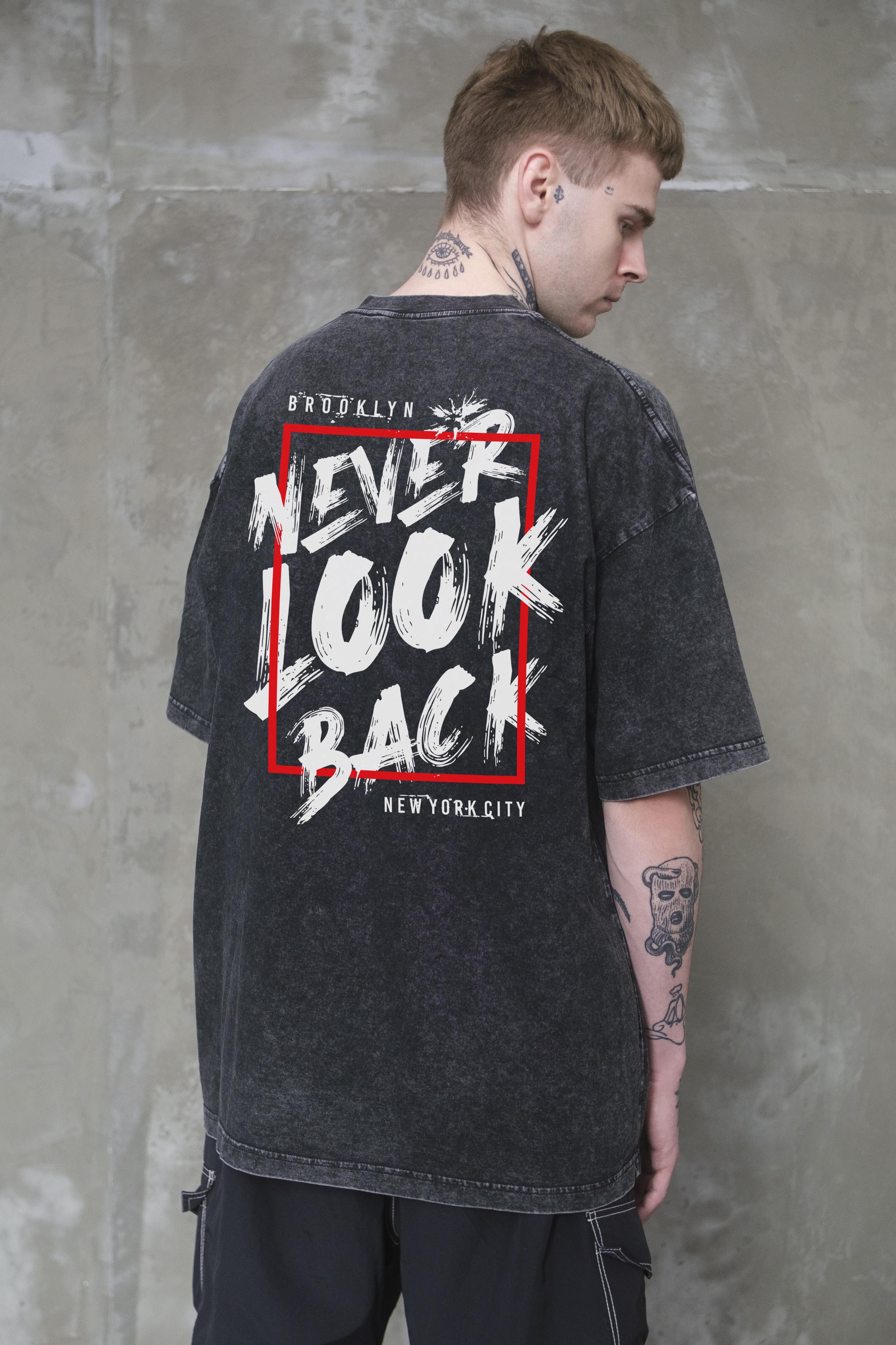 Футболка оверсайз Without Washed Never Look S/M Black (S/M8056358 8056359)