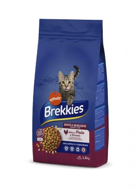 Корм сухой для профилактики мочекаменной болезни у котов Brekkies Cat Urinary Care мясо с овощами 1,5 кг (11237792)
