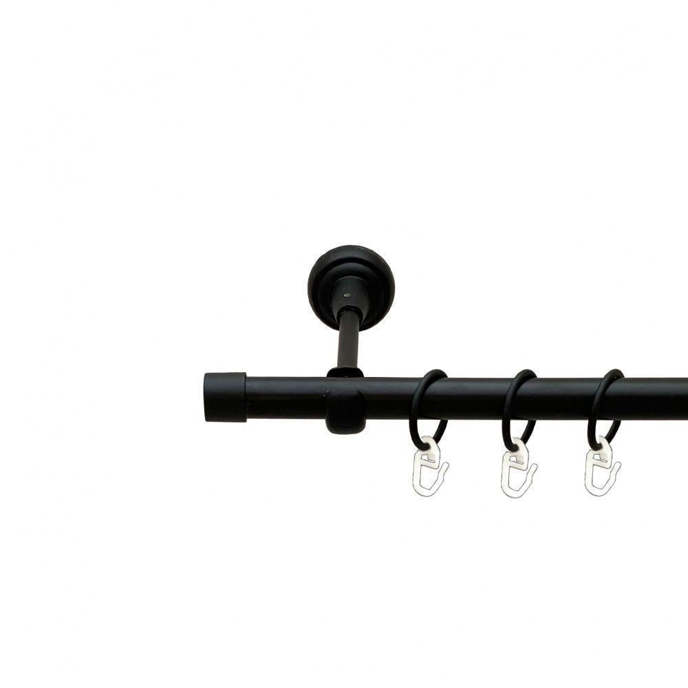 Карниз трубчатый Orvit заглушка однорядный 19 мм 240 см Черный бархат (000-7337) - фото 1