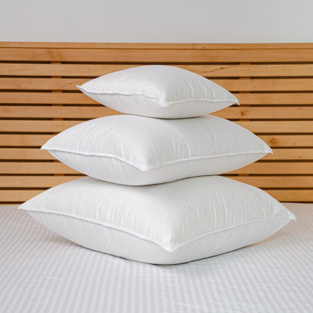 Подушка пухова преміум якості YouStar сатин пружна 40x40 см Білий (psat-40x40-p50-white) - фото 4