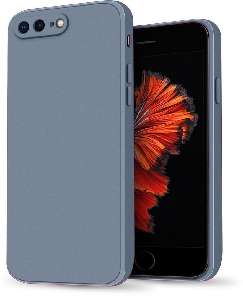 Силиконовый чехол HardCorner iPhone 7 Plus / 8 Plus (с микрофиброй) Gray Blue (35395-6D)