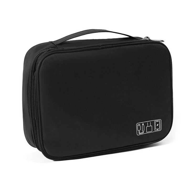 Сумка органайзер Lesko # 082 для кабелів Black (31457507)