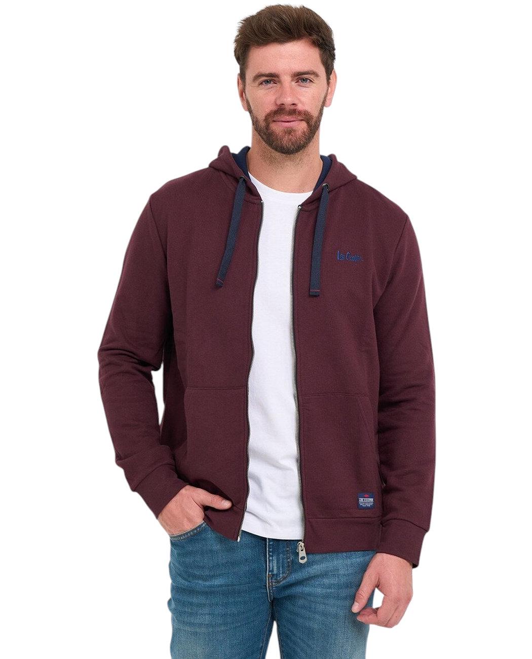 Толстовка мужская Lee Cooper 10395423.FF01 XXL Бордовый (5942723130907) - фото 4 Толстовка мужская Lee Cooper 10395423.FF01 XXL Бордовый (5942723130907) - фото 4