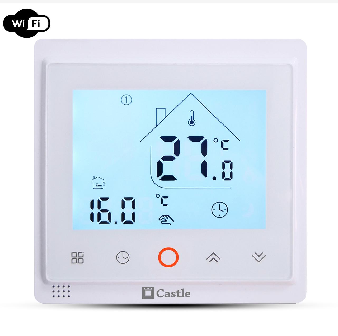 Терморегулятор Castle AC603H Wi-Fi програмований Білий (11746641) - фото 2