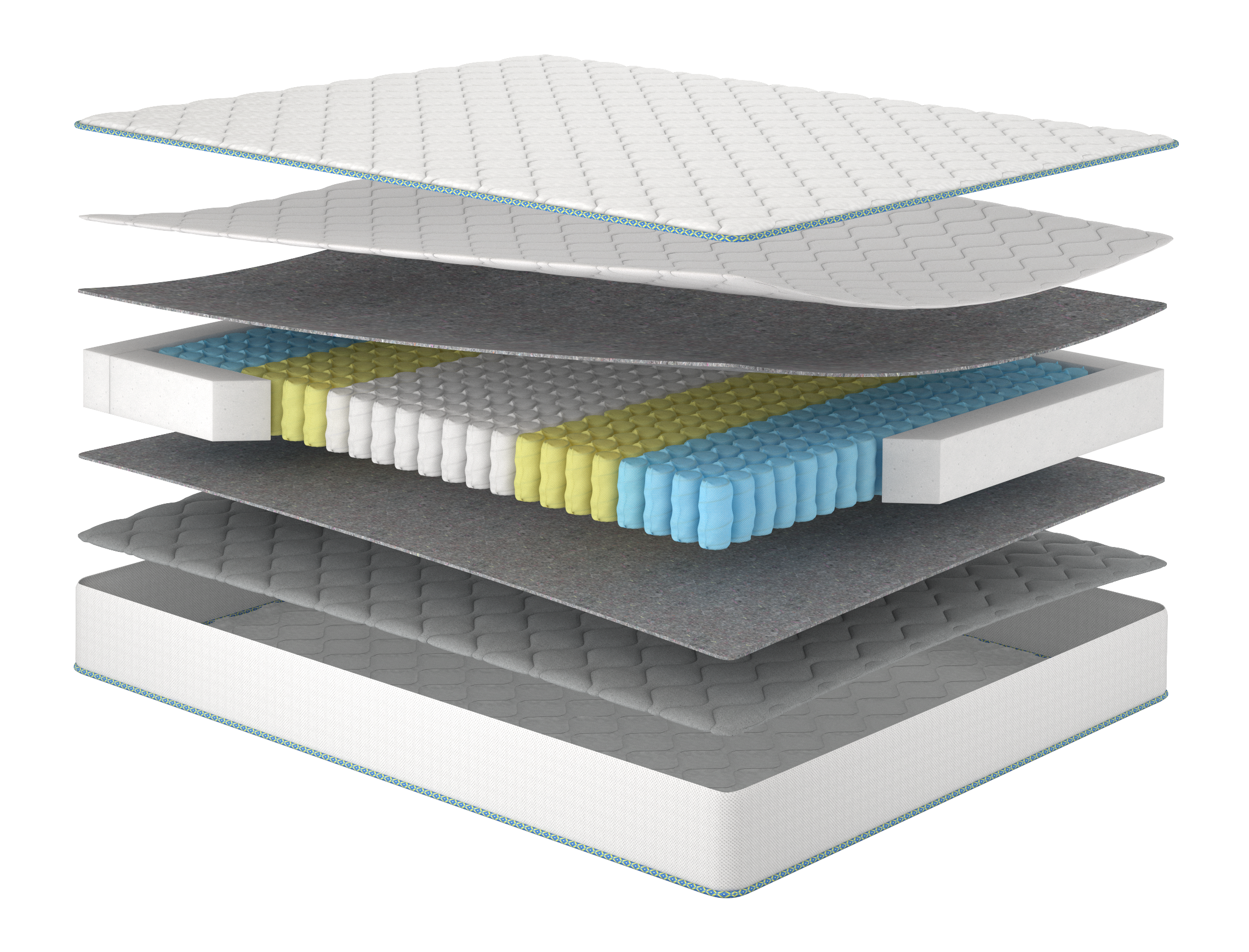 Матрас 2-спальный MatroLuxe Зарево/Zahrava 150x190 см (MTL-142037)