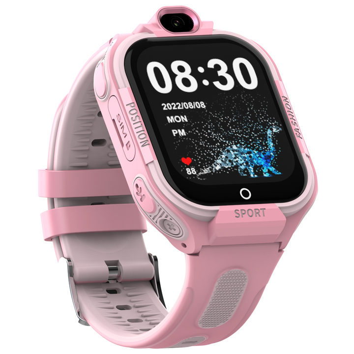 Смарт-годинник дитячий Wonlex KT35 з камерою WI-FI GPS SIM-карта силіконовий ремінець Pink (17978)