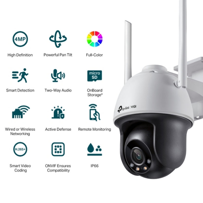 Камера видеонаблюдения TP-Link VIGI C540-W 4 мм 4MP PTZ Wi-Fi (tf5773) - фото 5 Камера видеонаблюдения TP-Link VIGI C540-W 4 мм 4MP PTZ Wi-Fi (tf5773) - фото 5