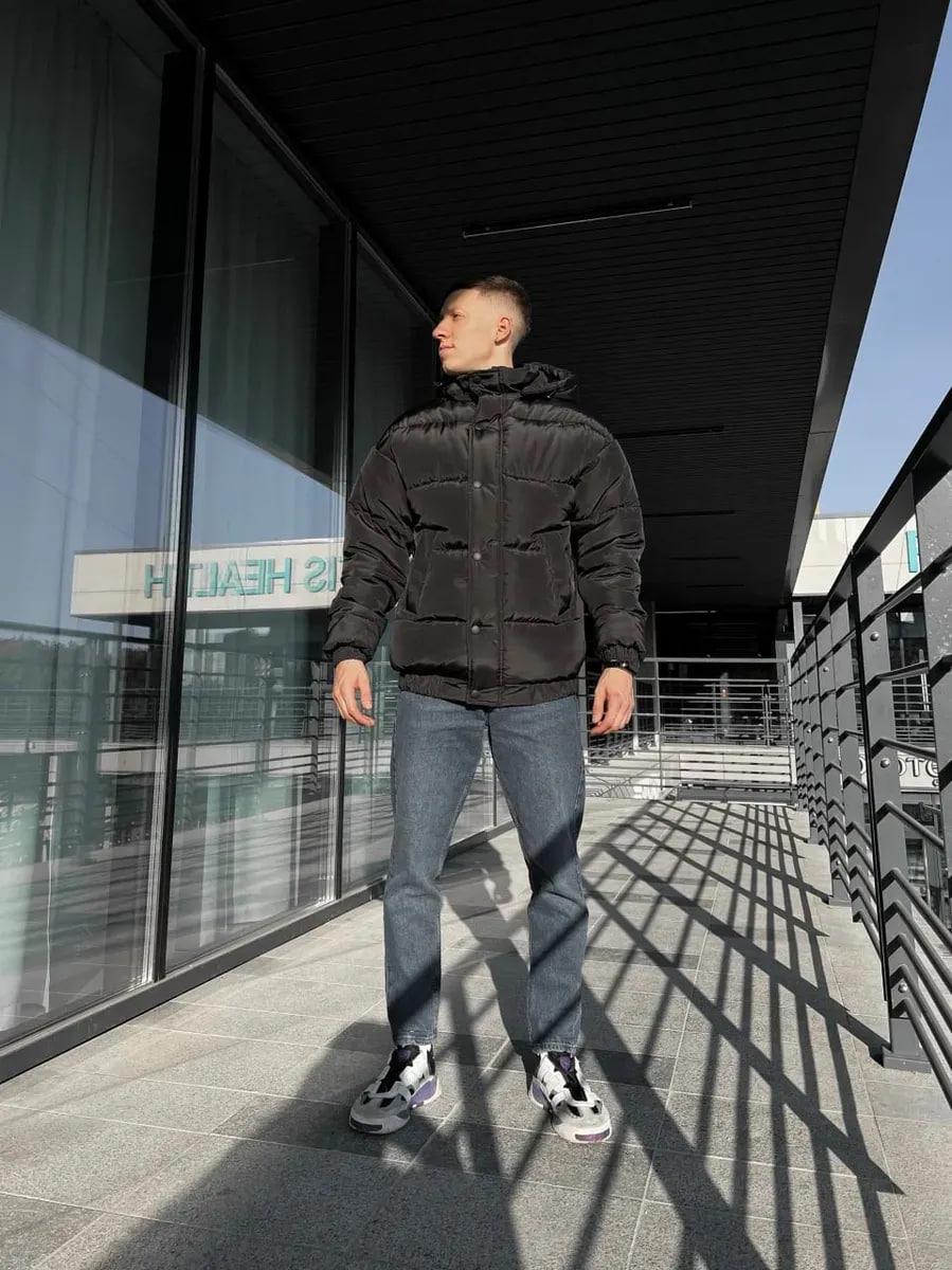 Куртка чоловіча зимова Oslo оверсайз дута M Чорний (26516/1) - фото 8 Куртка чоловіча зимова Oslo оверсайз дута M Чорний (26516/1) - фото 8