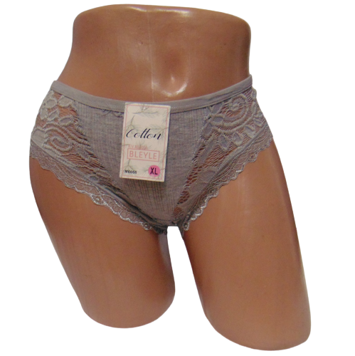 Женские трусики в рубчик Bleyle 6068 XL Серый (1764270377)