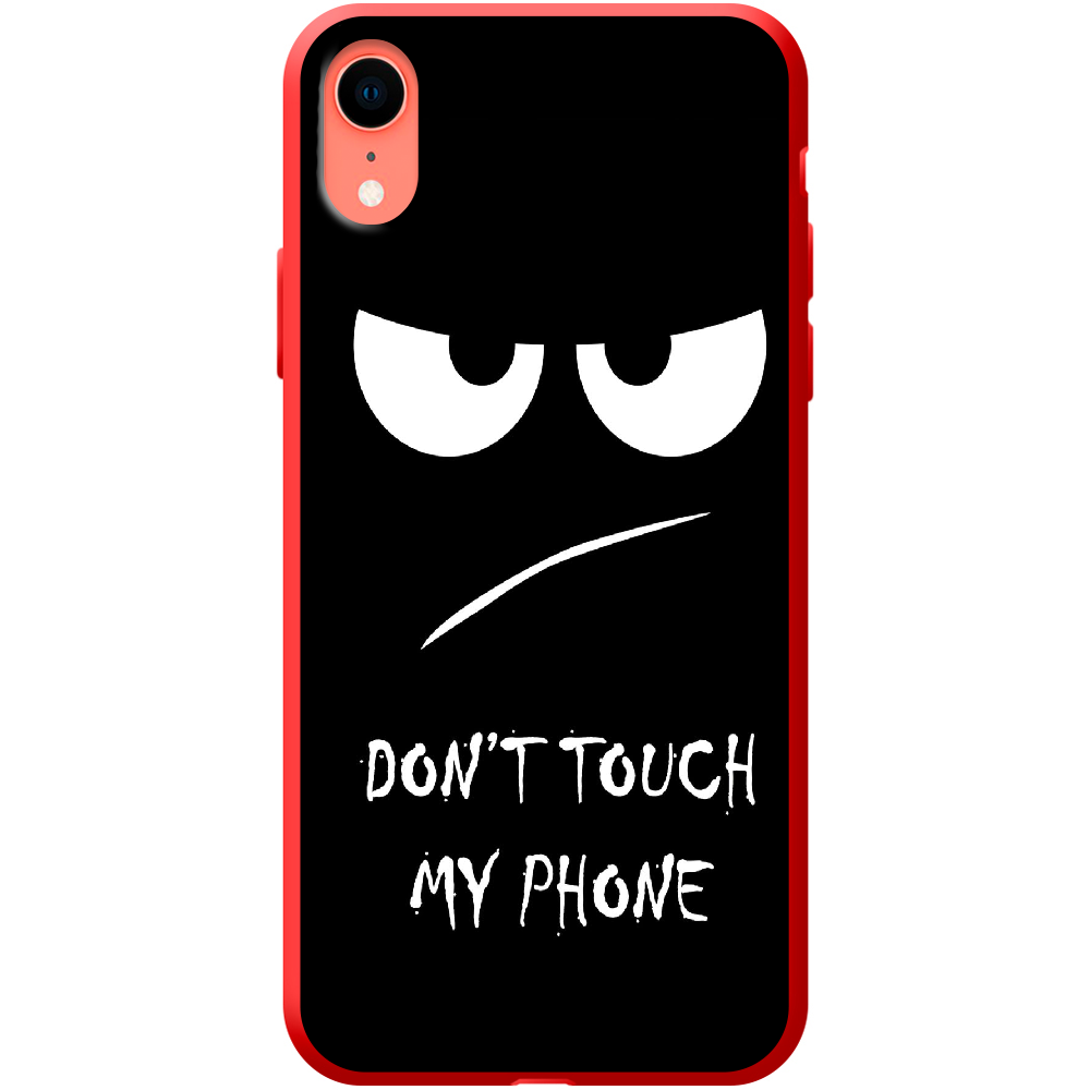 Чехол Boxface iPhone XR Don't Touch my Phone Красный силикон (35417-up535-42163)