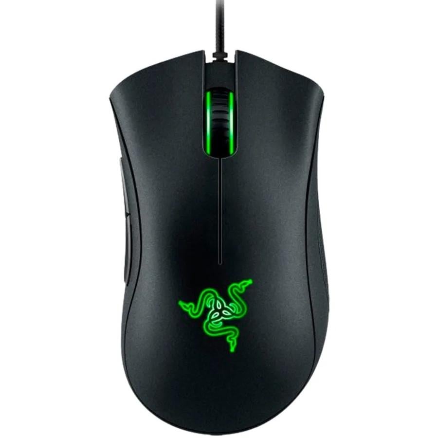 Компьютерная мышка проводная игровая Razer DeathAdder Essential USB с подсветкой Black (RZ01-03850100-R3M1)