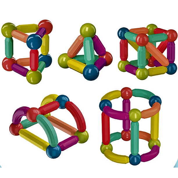 Конструктор детский Magnetic Sticks 3D 36 деталей - фото 6