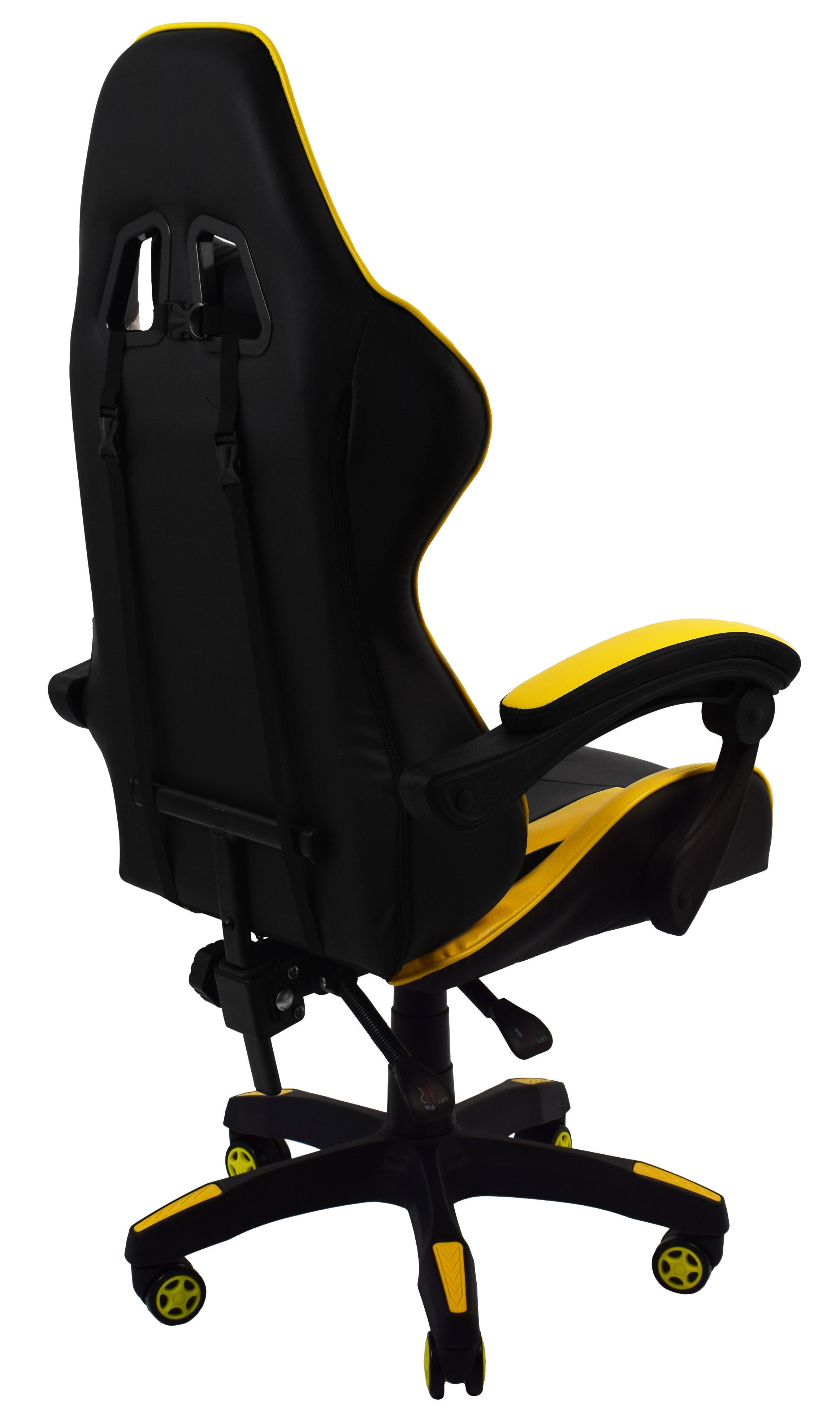 Крісло офісне комп'ютерне Bonro B-810 Жовтий (3545) - фото 12