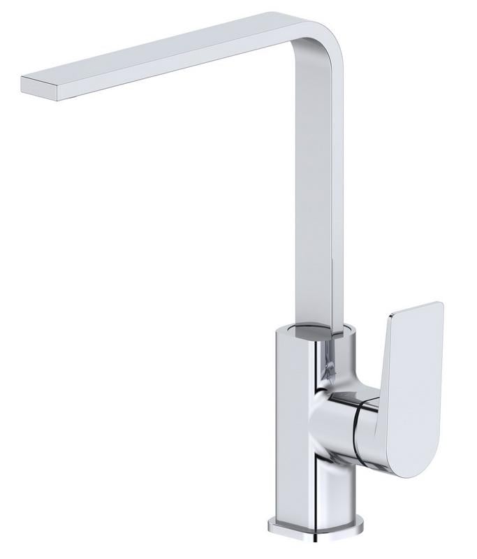 Змішувач для кухні Zegor Professional Siega-04 Premium Pro Lux одноважільний високий гусак катридж Sedal Spain Хром