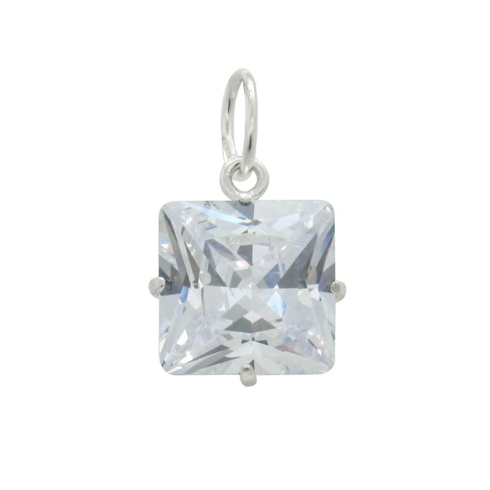 Срібний підвіс з фіанітом Квадрат (1129967504) Срібний підвіс з фіанітом Квадрат (1129967504)