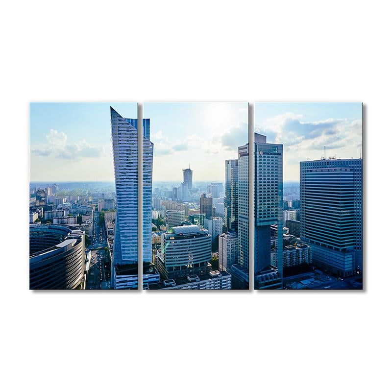 Картина модульная Варшава 3 модуля 90x135 см