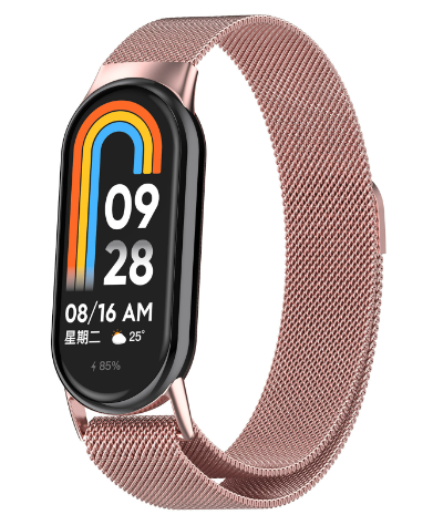 Ремешок CDK для Xiaomi Mi Smart Band 9 Ceramic Metal Milanese Loop Magnetic (015814)