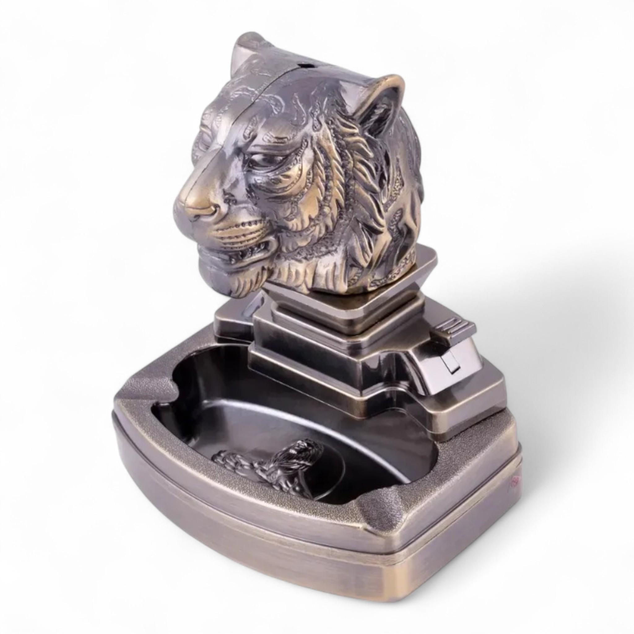 Пепельница-зажигалка Тигр HL-A805 аксессуар с символом изящества и силы (26358341)