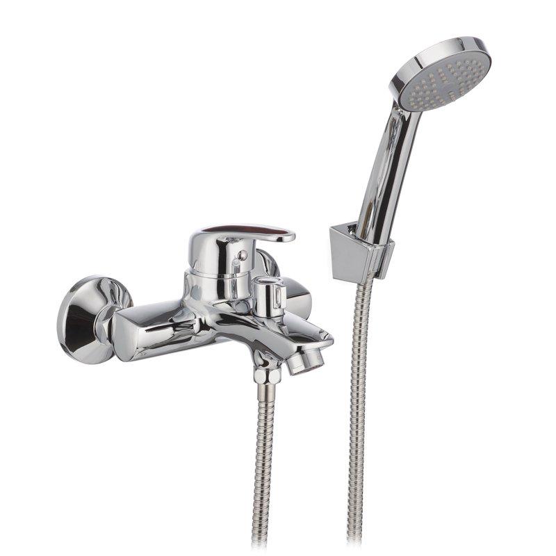 Змішувач для ванни Cron MAGIC 009 червона ручка (CR0126)