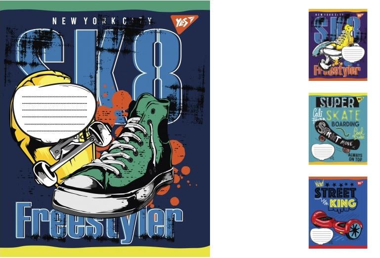 Зошити учнівські у клітинку YES 24 арк. 20 шт. в уп. (MTT-148331)