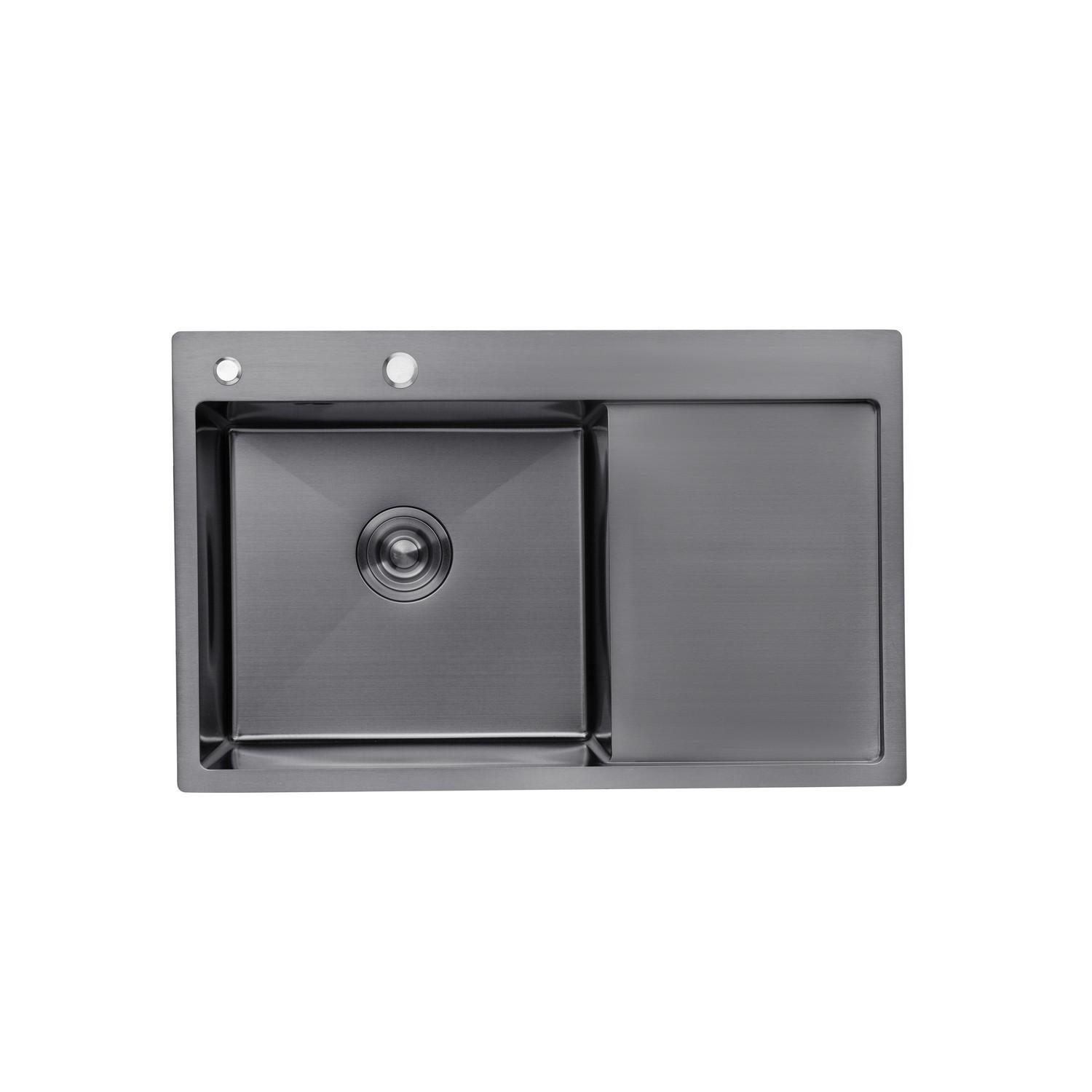 Мийка кухонна Kroner CV025278 прямокутна з нержавіючої сталі 780x490 мм (135914)