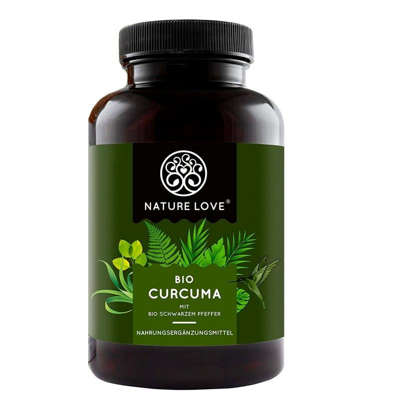 Вітаміні Nature Love куркума та чорний перць 4540 мг 180 капсул (50093NLBK180)