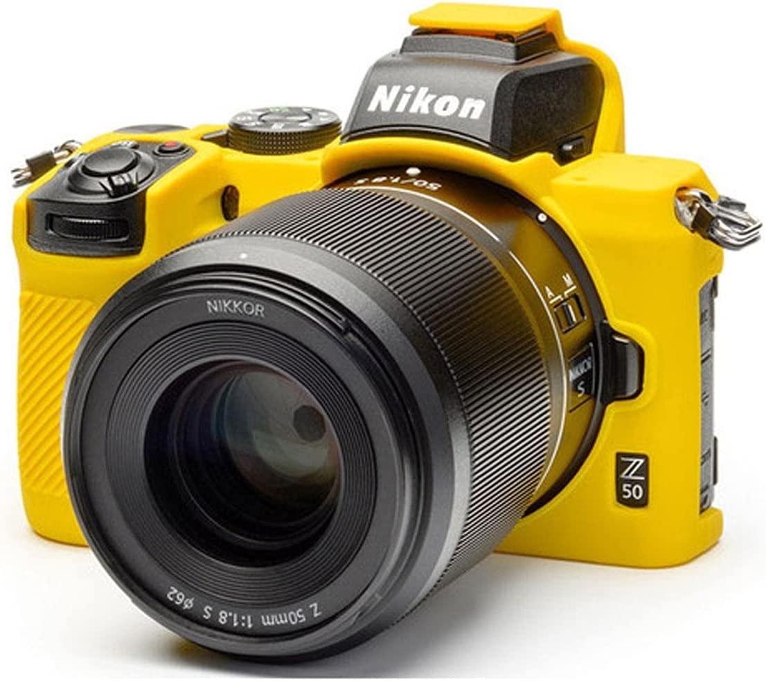 Чехол защитный силиконовый для фотоаппаратов Nikon Z50 Желтый - фото 2