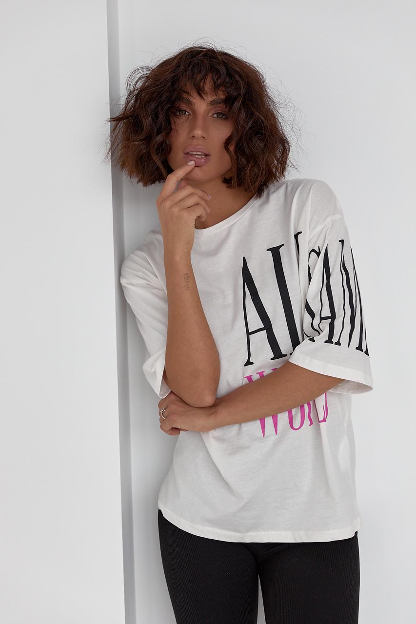 Футболка "All World" L/XL Молочный (11644699)