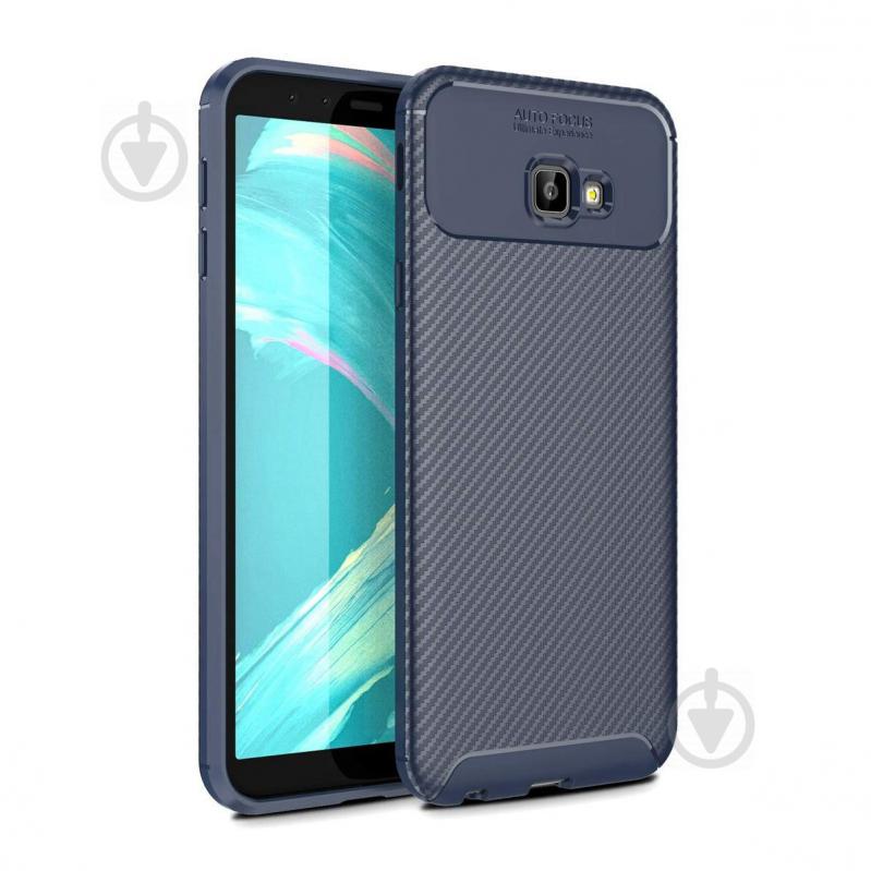 Чехол Carbon Case Samsung J415 Galaxy J4 Plus Синий (hub_EqJf19969)
