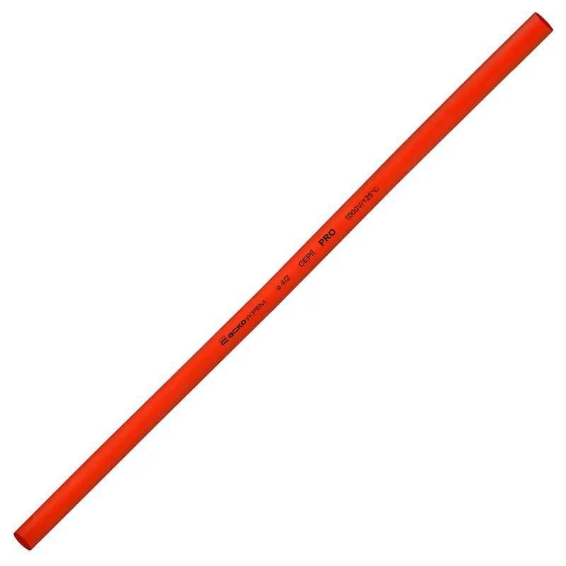 Трубка термоусадочная АСКО-УКРЕМ PRO Ø 4/2 мм 1 м Красный (A0150040471)