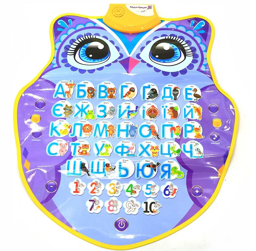 Интерактивный плакат Країна іграшок Азбука Умный Совенок (PL-719-23)