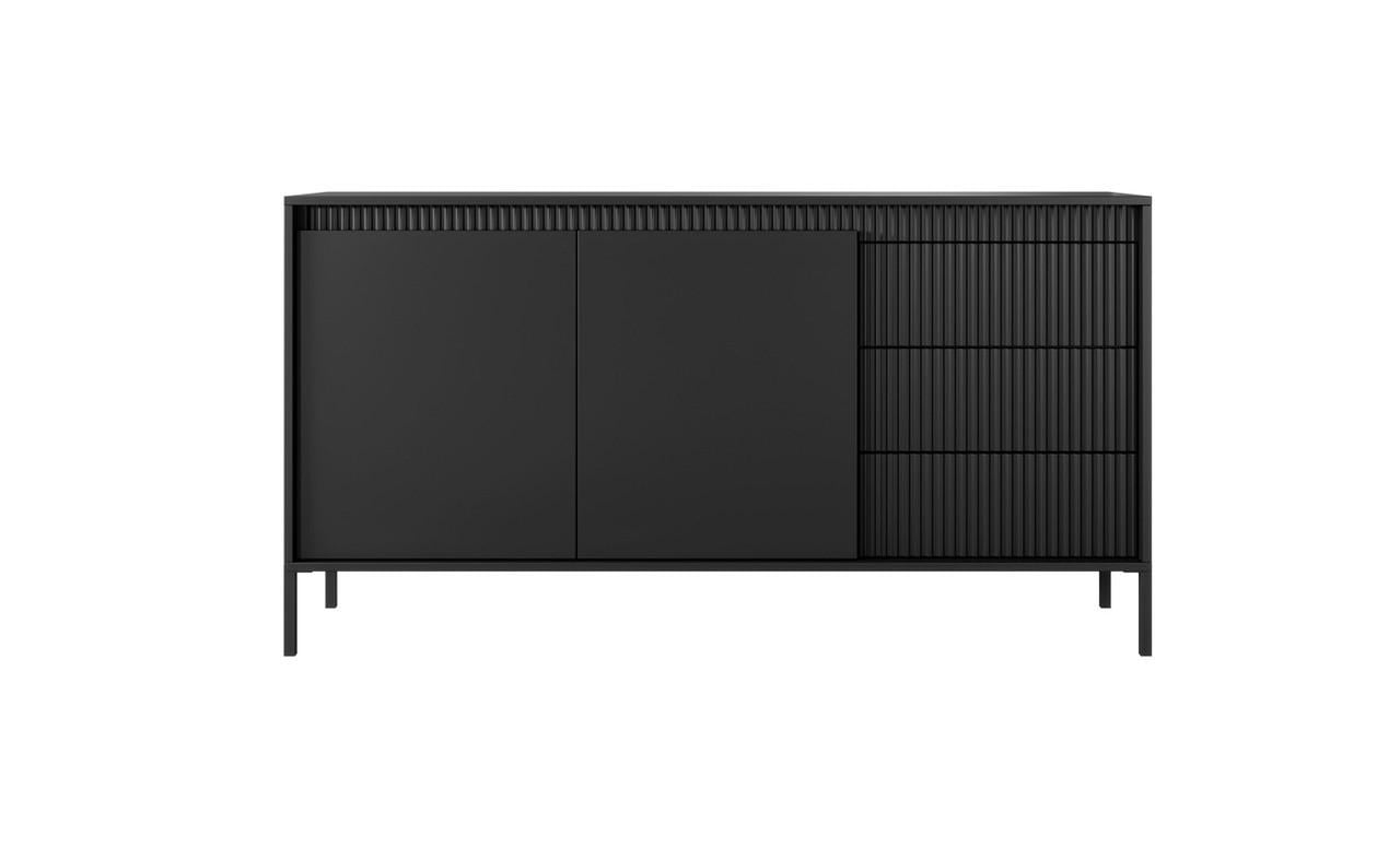 Комод Perfect Home Senso 2-дверный с 3 ящиками 2D3S/153 Черный (PFH-091135) Комод Perfect Home Senso 2-дверный с 3 ящиками 2D3S/153 Черный (PFH-091135)