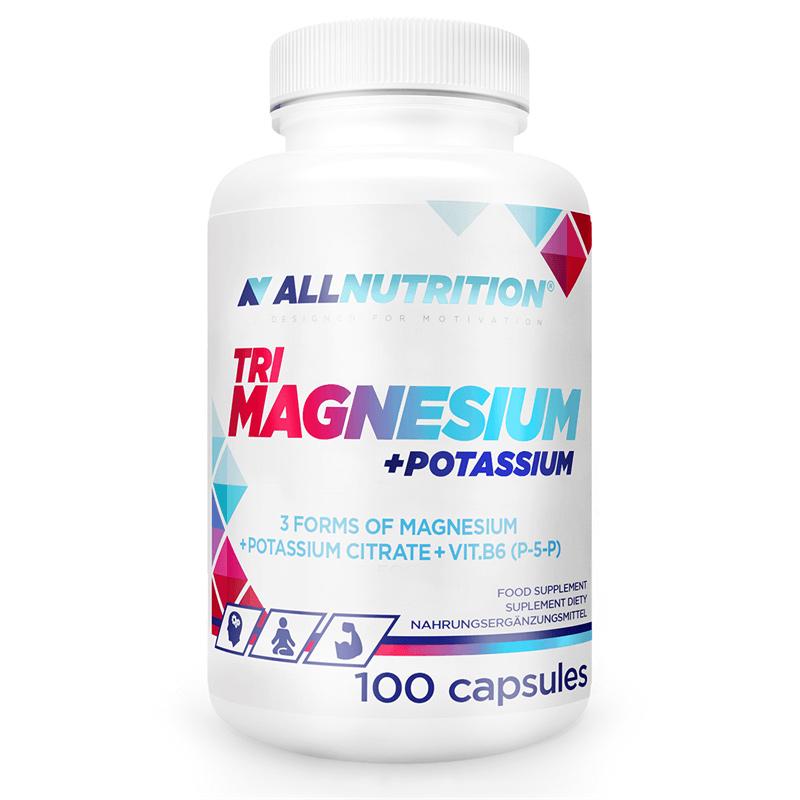 Магний и калий AllNutrition TRI Magnesium Potasium 100 caps