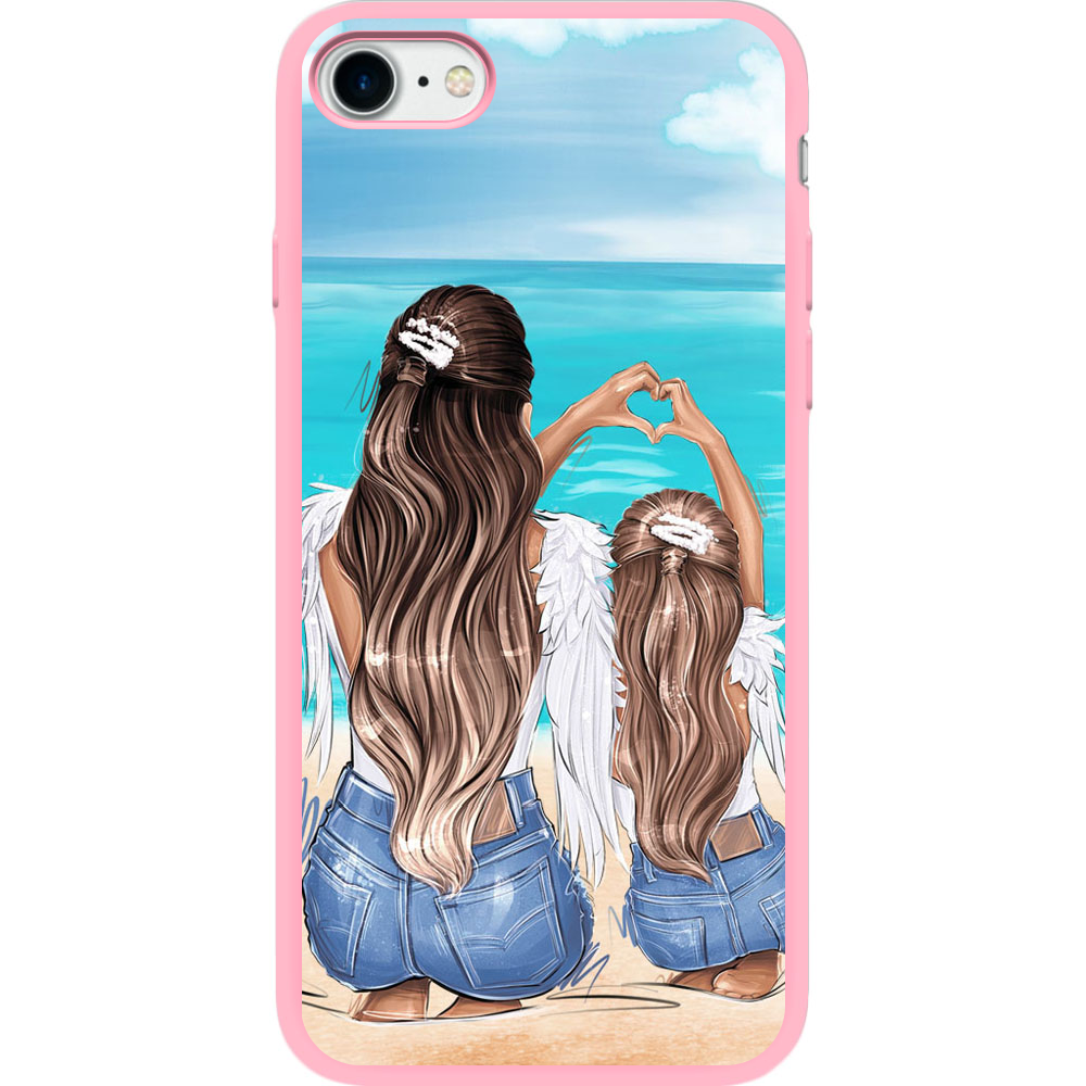 Чехол BoxFace Apple iPhone 7/8 SE  2020 Family Vacation Розовый силикон (26205-up2380-35446)