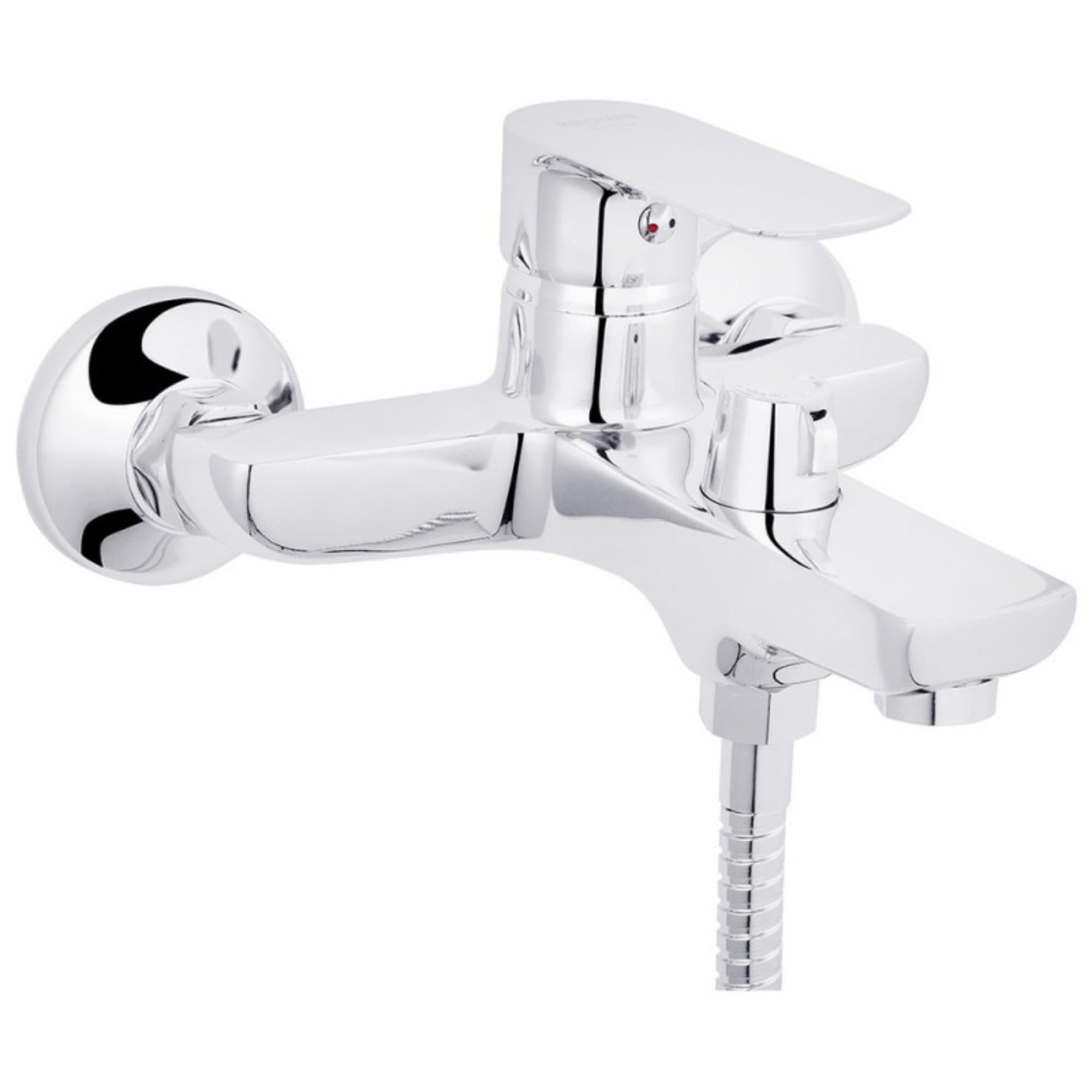 Смеситель для ванны Kroner KRM Main C060 однорычажный с ручной лейкой Хром (CV018619)