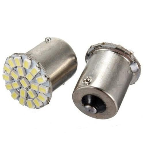Автомобильные лампы LED комплект 1156 BA15S P21W 22 SMD Белый свет (288069)