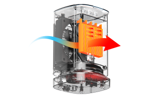 Тепловентилятор Havit HV-HT1220 950W White (H27406) - фото 5