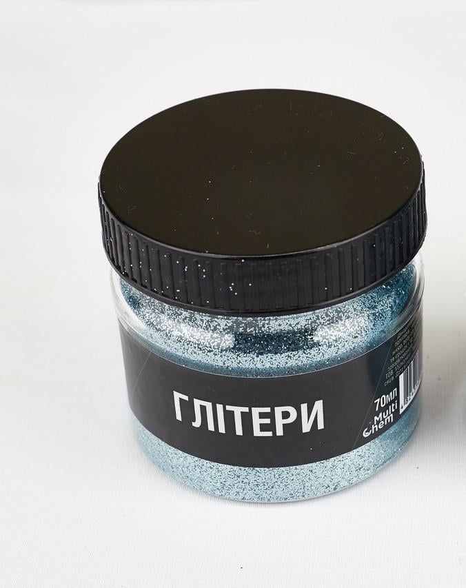 Глітер 847 0,2 мм 1/128 70 мл Світло-блакитний (078472)