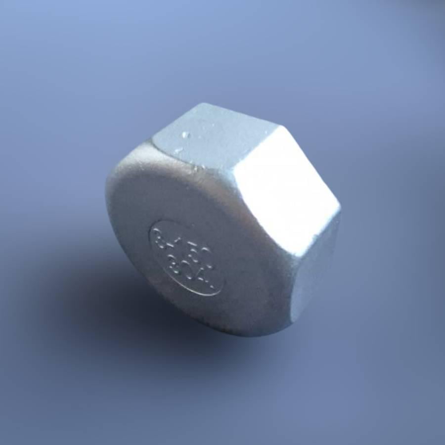 Заглушка різьбова восьмигранна DN80 BSPP н/ж сталь AISI304 Class-150 внутрішня різьба 3" (29203265) - фото 4