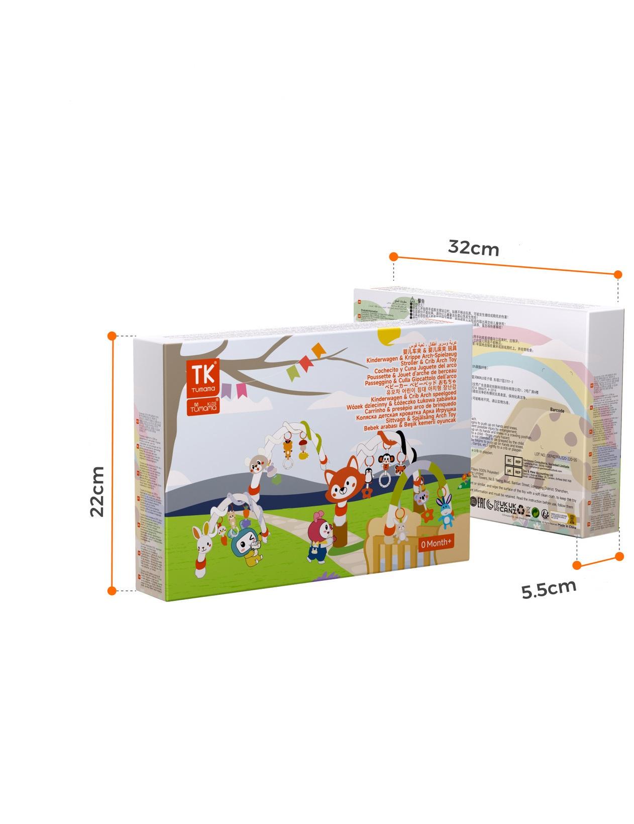 Дуга розвивальна Tumama з підвісними іграшками для коляски універсальна Різнокольоровий (27283950) - фото 9 Дуга розвивальна Tumama з підвісними іграшками для коляски універсальна Різнокольоровий (27283950) - фото 9