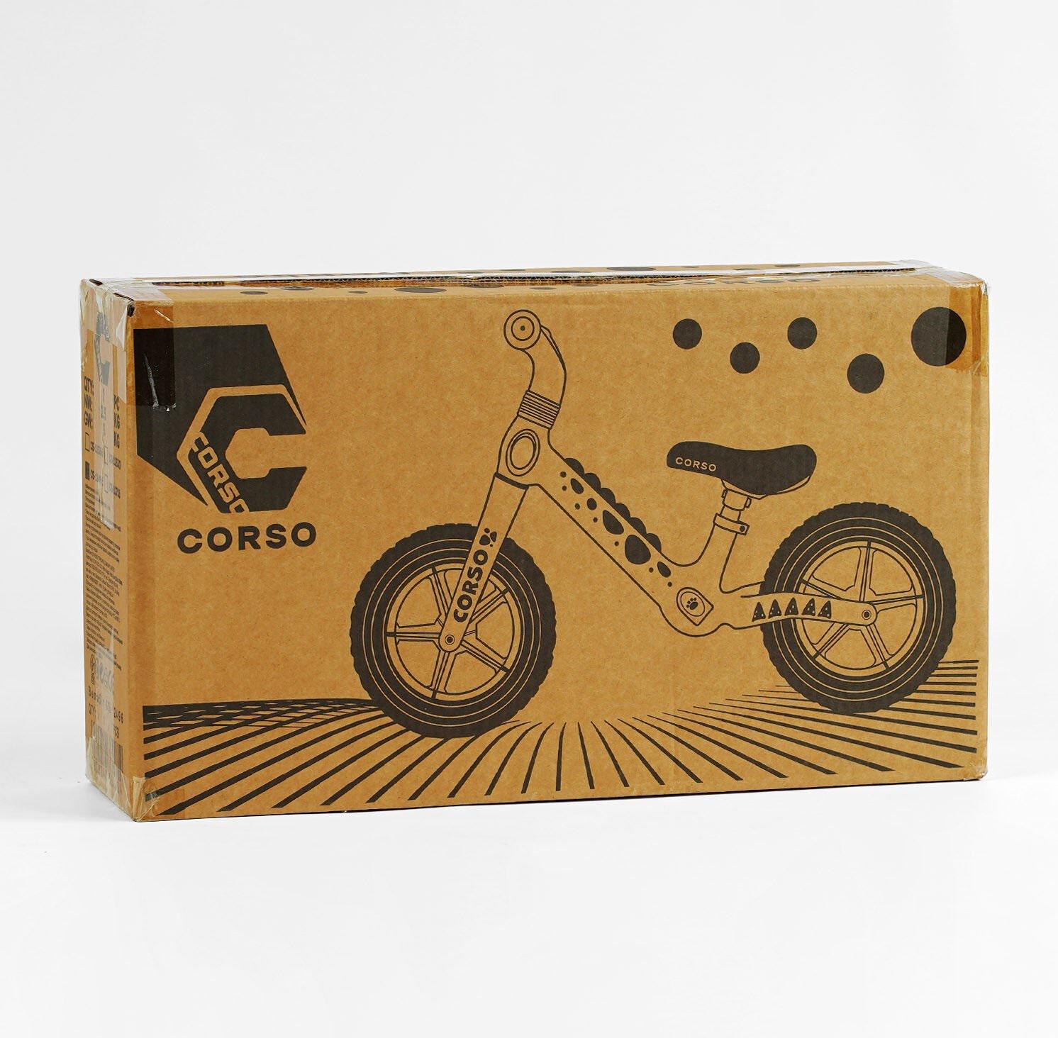 Беговел беговел Corso нейлоновая рама и вилка колеса EVA 12" Розовый (24381719) - фото 3