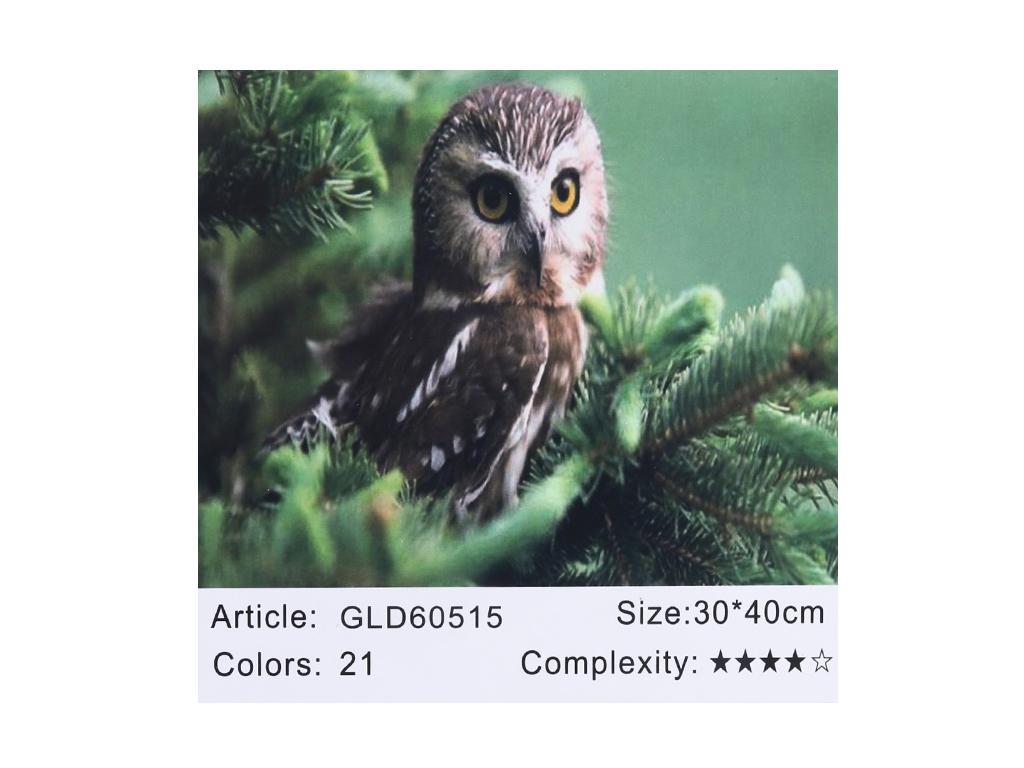 Алмазна мозаїка за номерами Josef Otten Сова 60515 30x40 см (MTT-177598) - фото 2