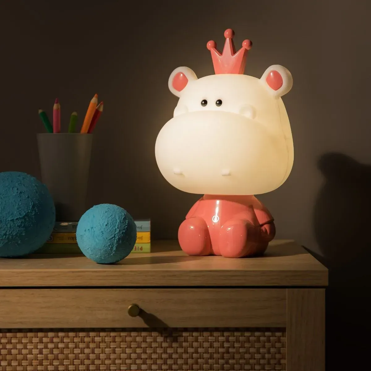 Нічник Zuma Line KDR-613B-PK HIPPO - фото 4 Нічник Zuma Line KDR-613B-PK HIPPO - фото 4