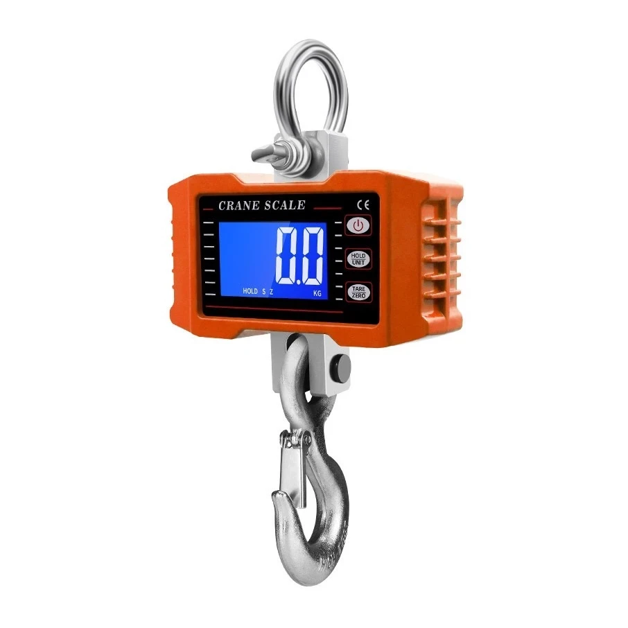 Крановые весы MKS1 электронные с батарейками до 1000 кг Оранжевый (135223)