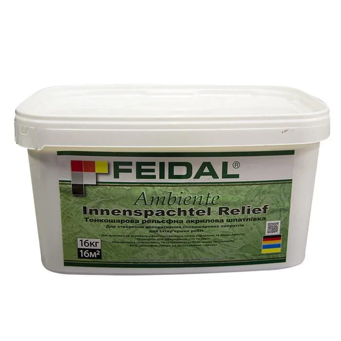 Декоративна штукатурка Feidal Innenspachtel Relief 16 кг (1886454888)