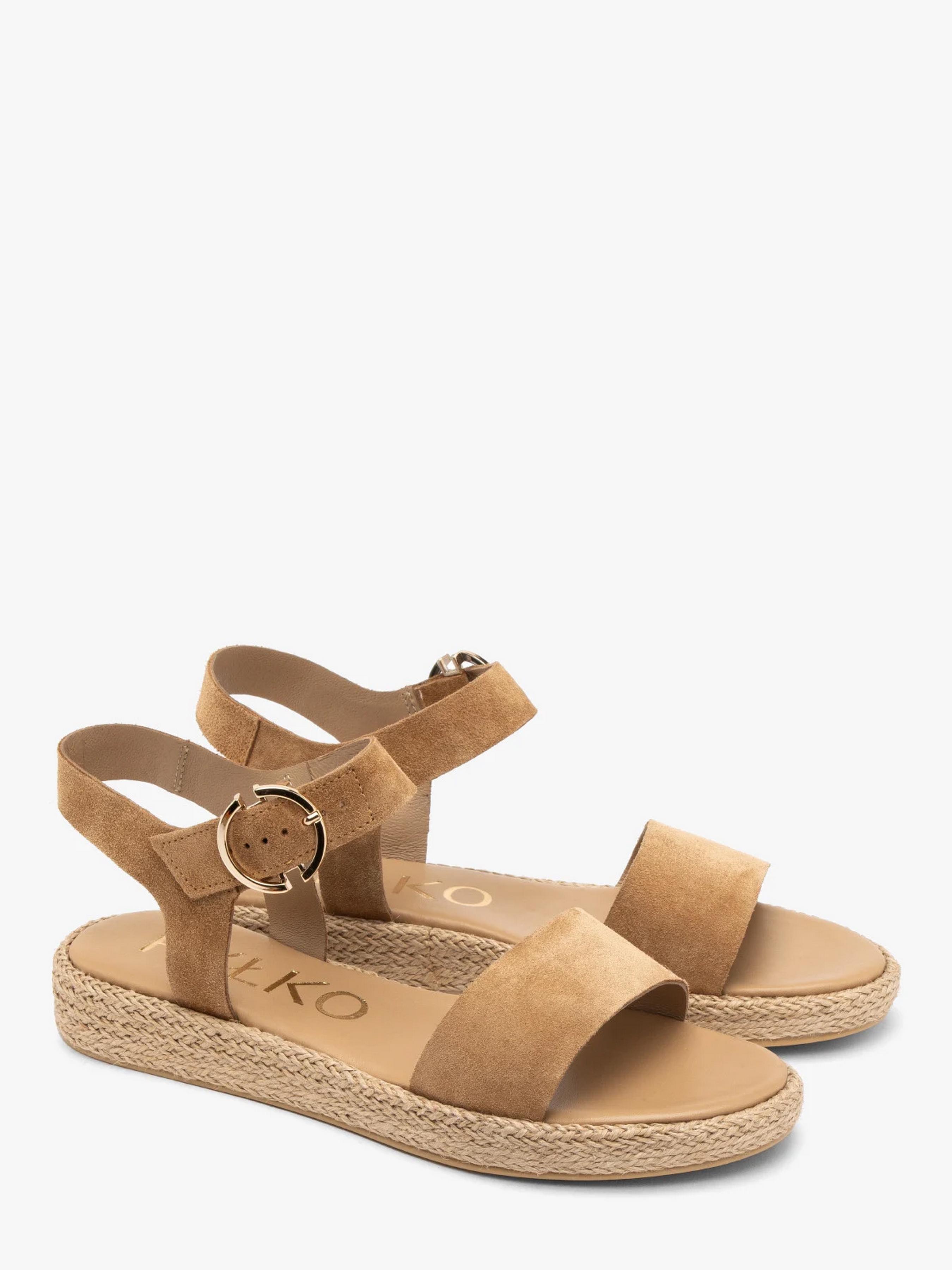 Сандалии женские замшевые RYLKO на тонкой платформе р. 40 Светло-коричневый (1IFK8_Z_ _4PA)